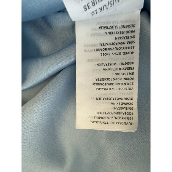 Bardot Karlie Cold Shoulder Black Lace women Dress Size 6 blue mini dress - Picture 16 of 16